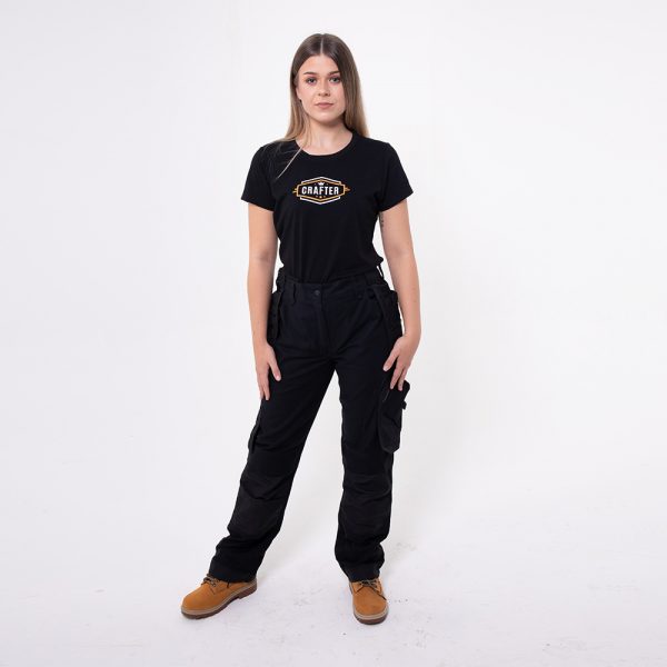 Craft tool trouser with crafter tshirt