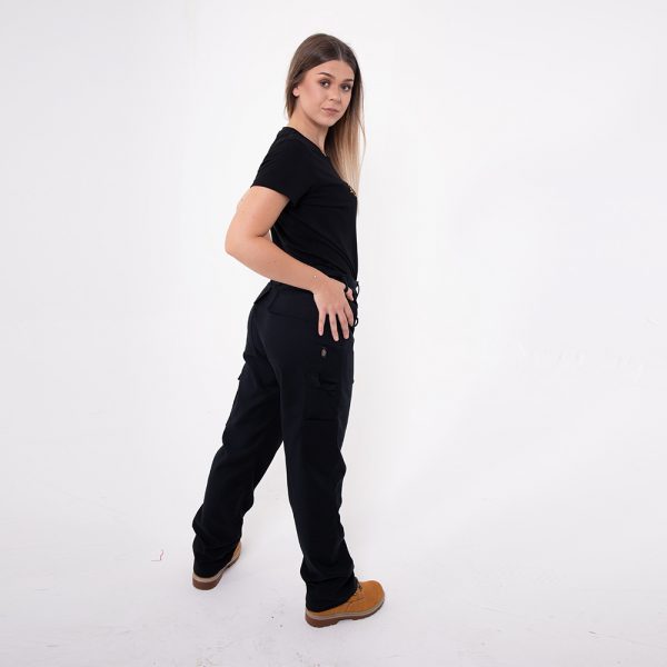 workwear trousers from behind view